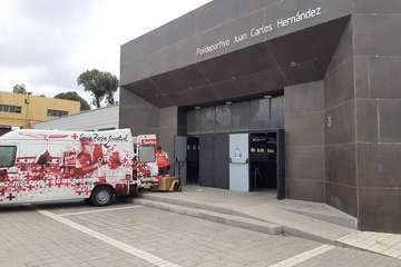Telde habilita un albergue provisional en el Pabellón de Jinámar para los sintecho (Foto TA)